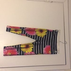 Black and with flower pants